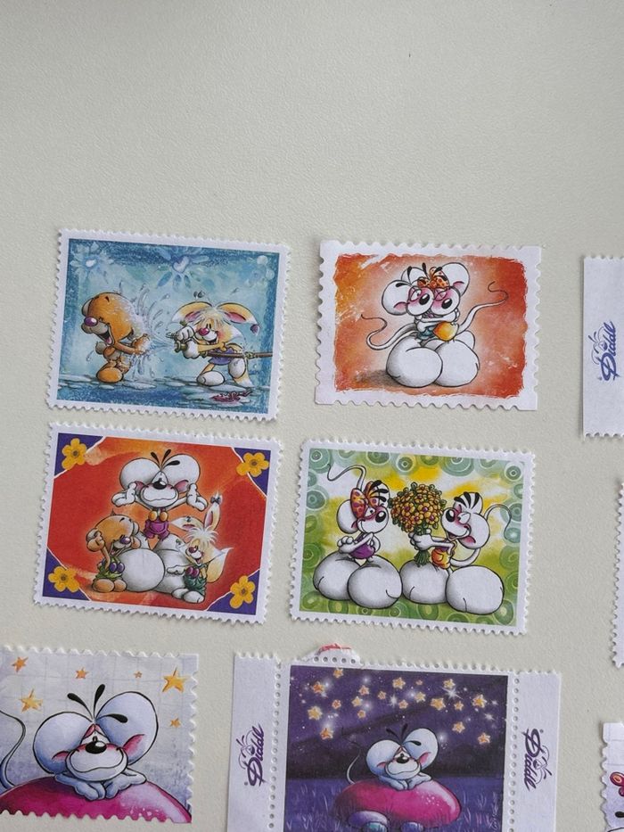 Lot de 12 timbres diddl - ancienne collection - vintage - années 2000 - photo numéro 3