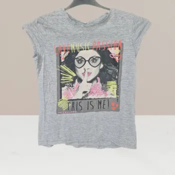 Magnifique T-shirt imprimé gris - Disney - Taille 12 ans