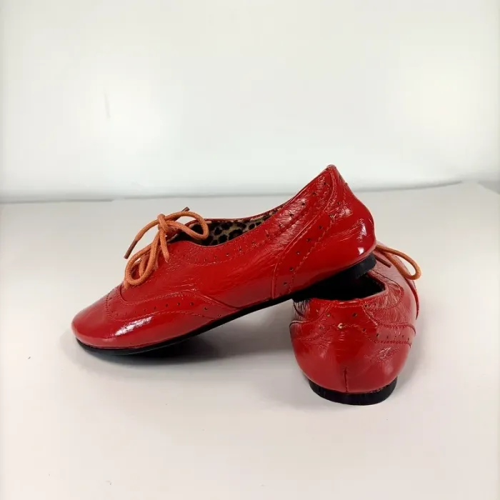 Chaussures richelieu rouges vernies enfant Nucci Kids taille 30 lacets mode C102 - photo numéro 5
