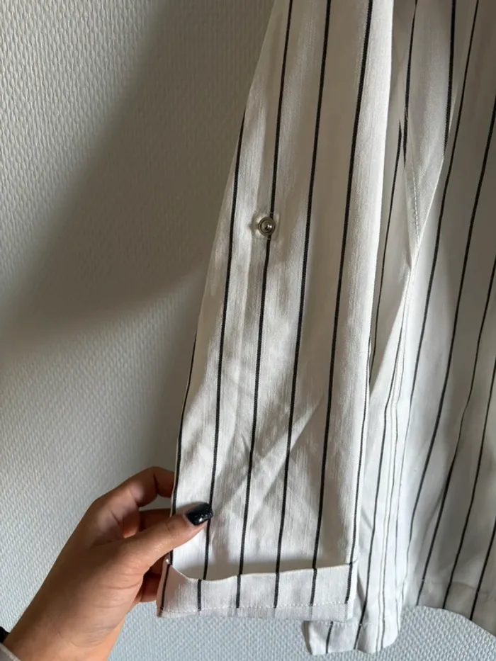 Veste blazer fluide à rayures - photo numéro 2