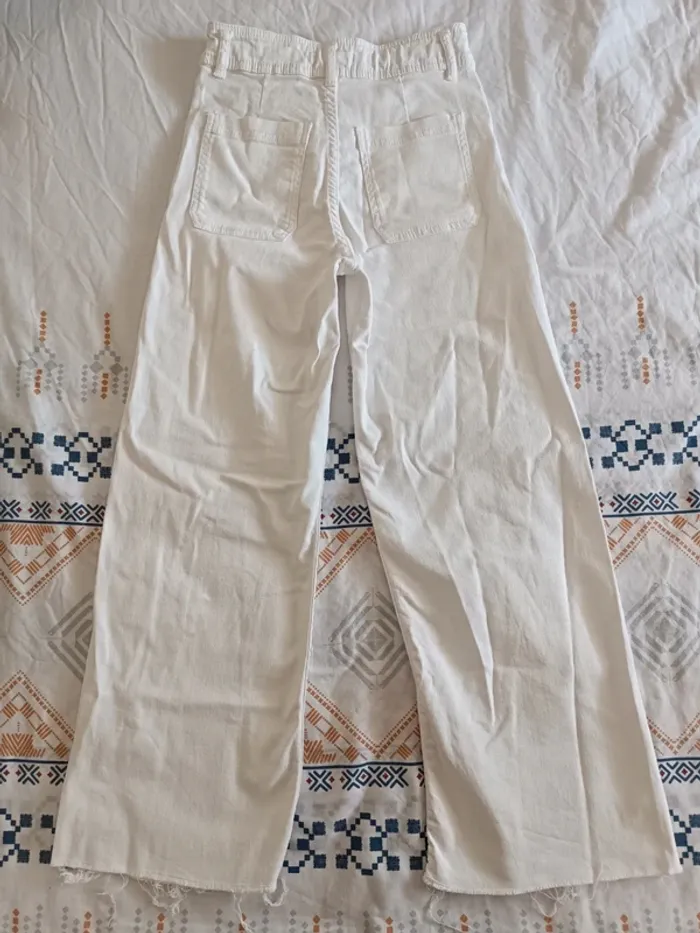 Jeans blanc 11-12 ans - photo numéro 2