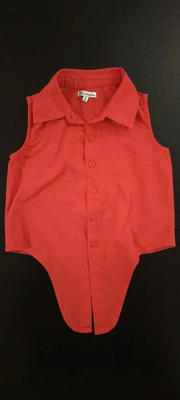 Chemisier rose 4 ans sans manche