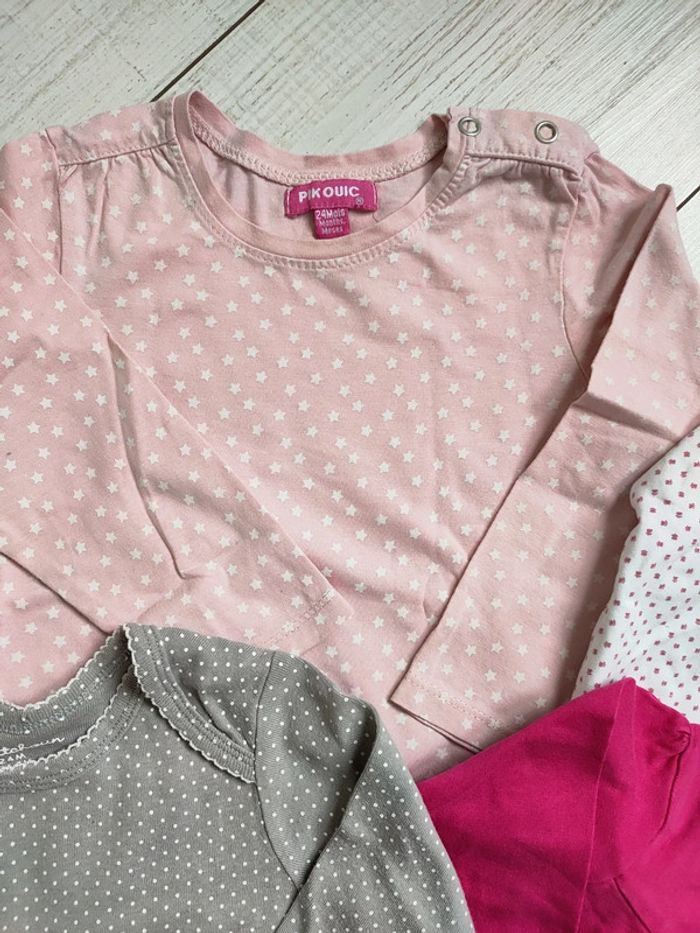 Lot de 4 tee shirt manches longues - photo numéro 3