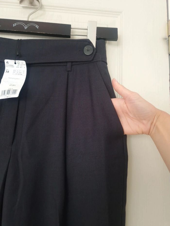 Neuf jolie pantalon droit noir femme mango taille M/38 - photo numéro 4