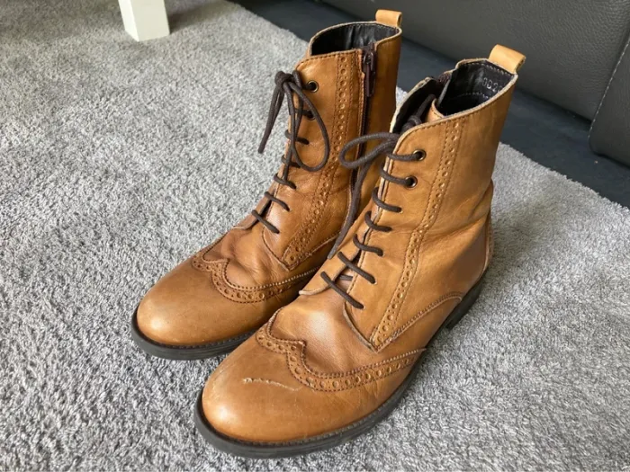 bottines en cuir taille 34 - photo numéro 2