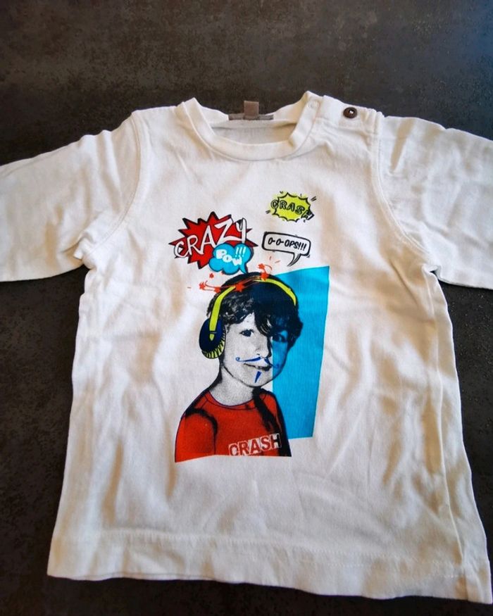 T-shirt à manches longues bébé garçon 12 mois neuf - photo numéro 2