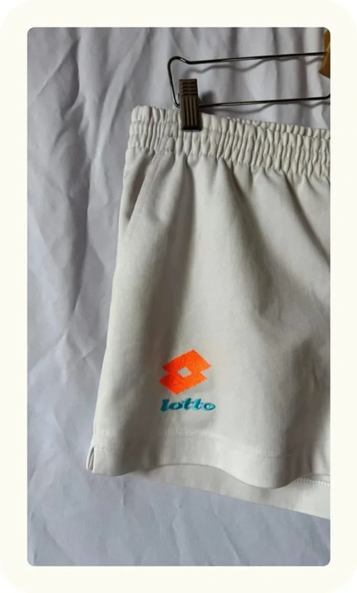 Short court vintage sport Lotto Taille XL 42 - photo numéro 2