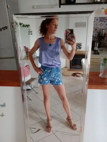 Débardeur femme 38 lilas cerusé c82