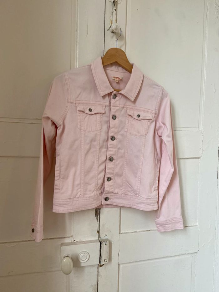 Veste en jean rose pâle DPAM 12 ans