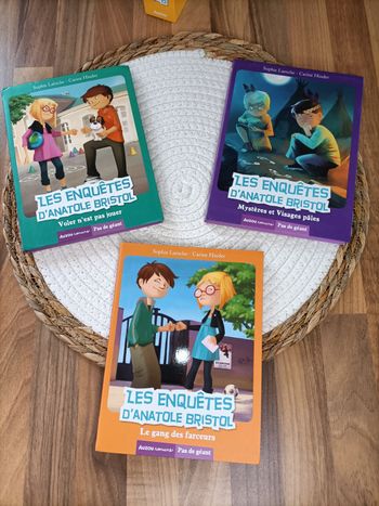 Lot coffret 3 livres Les Enquêtes d'Anatole bristol - Le plus grand détective de la cour de récré