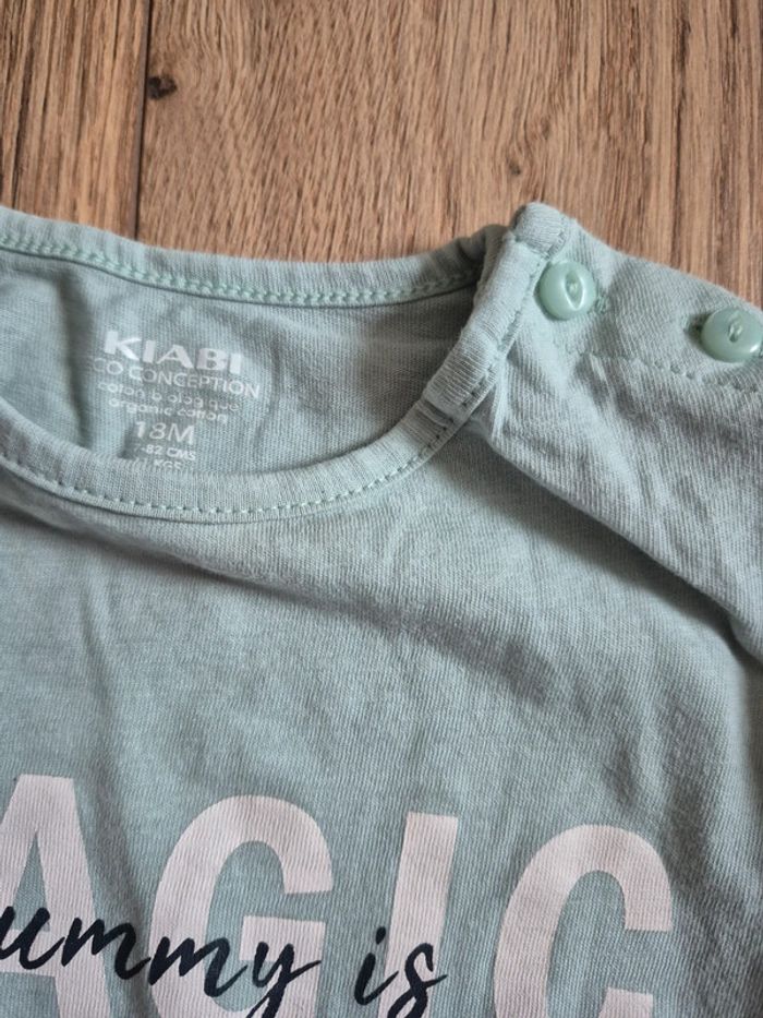 Ensemble 18 mois tee shirt manches longues, legging lisserai doré, Tee-shirt manche courte fruit - photo numéro 8