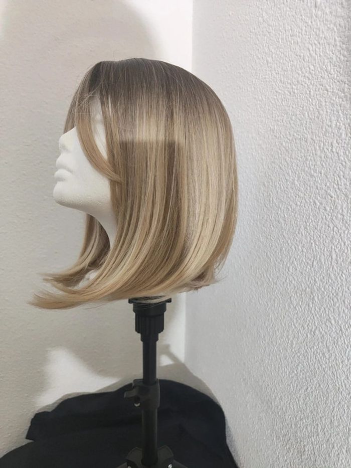 🎀 Promo 🎀 Perruque Naturelle Blond Ombré Glamour - photo numéro 5