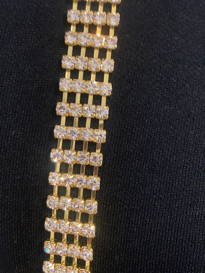 Ceinture en strass dorée tu 🍭🍭 - photo numéro 2