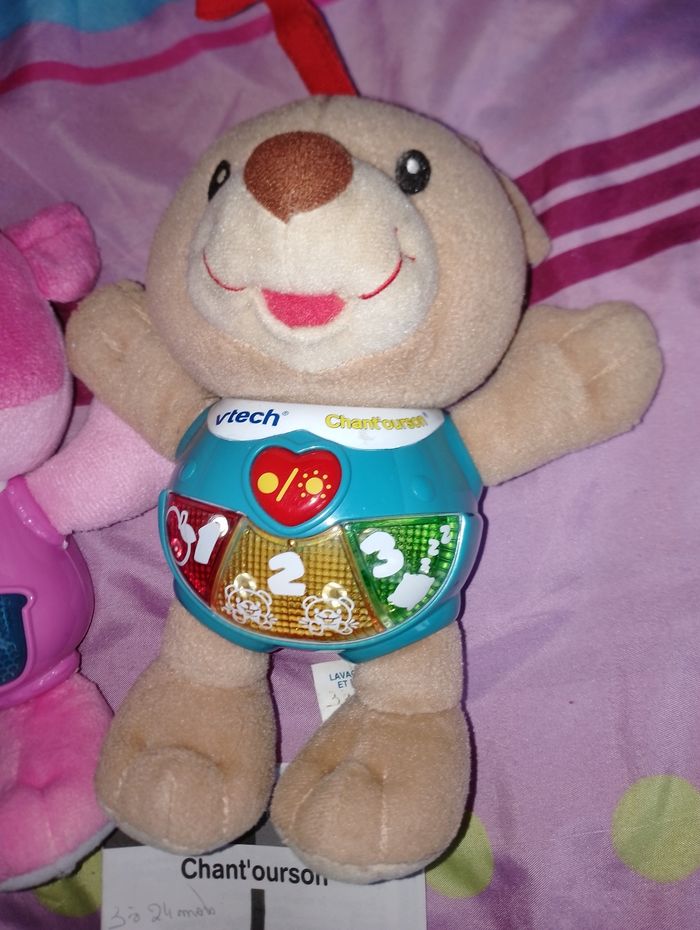 Chant ourson bleu et rose nina vtech - photo numéro 3