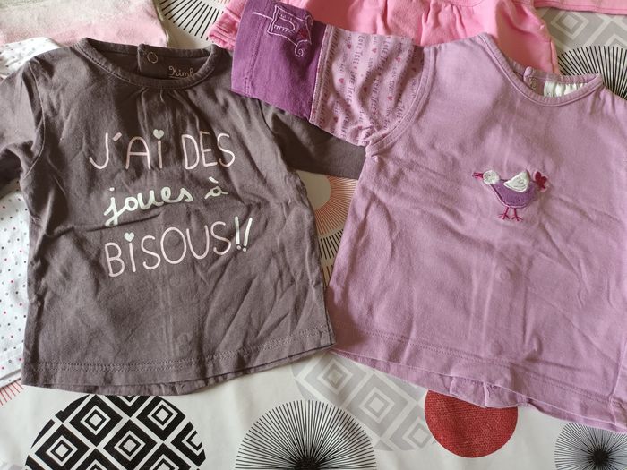 Lot 10 t-shirts manches longues Taille 3 mois 👧 - photo numéro 7