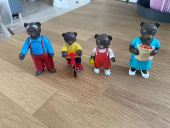 Lot de 4 figurines Ours brun