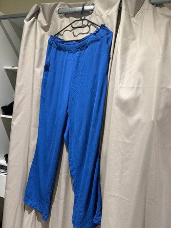 Pantalon fluide bleu