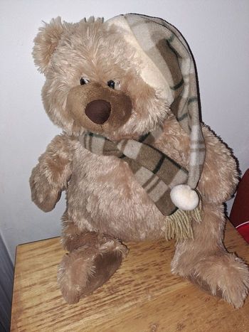 Ourson de Noël état impeccable 42cm de haut