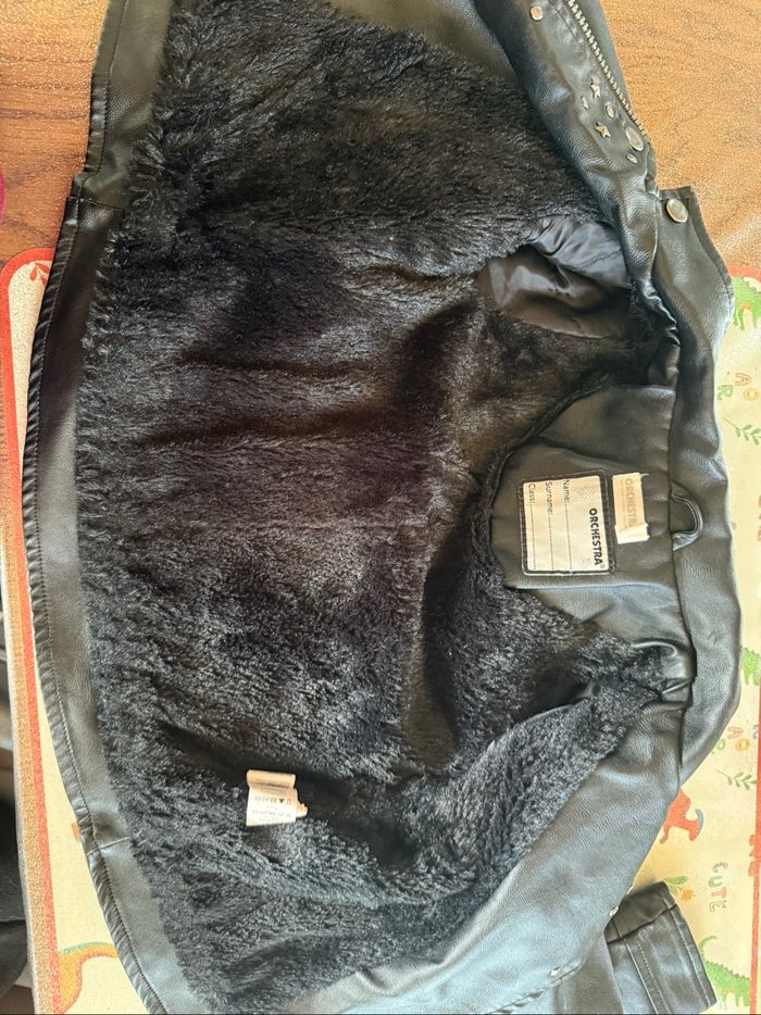Veste simili cuir fille 4 ans - photo numéro 5
