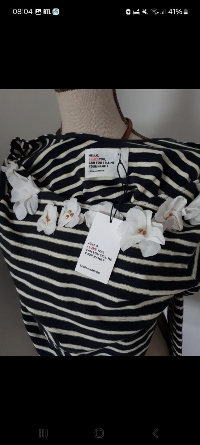 Pull sweat coton Leon & Harper taille M - photo numéro 3