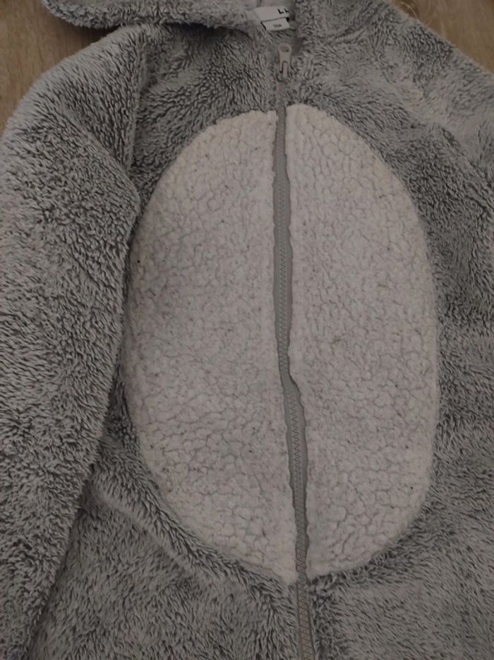 Veste polaire d'intérieur chat La halle - photo numéro 2