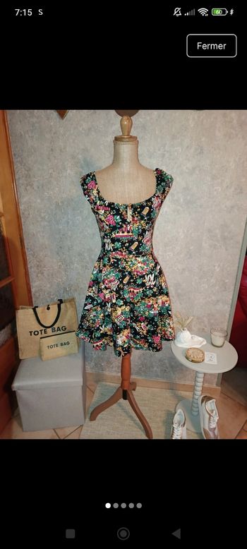 Mini robe rétro rockabilly Pin up monté Carlo 