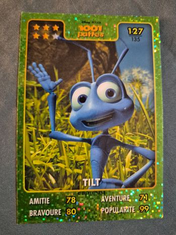 Carte Héros Disney Pixar Auchan n° 127/135 1001 pattes Tilt