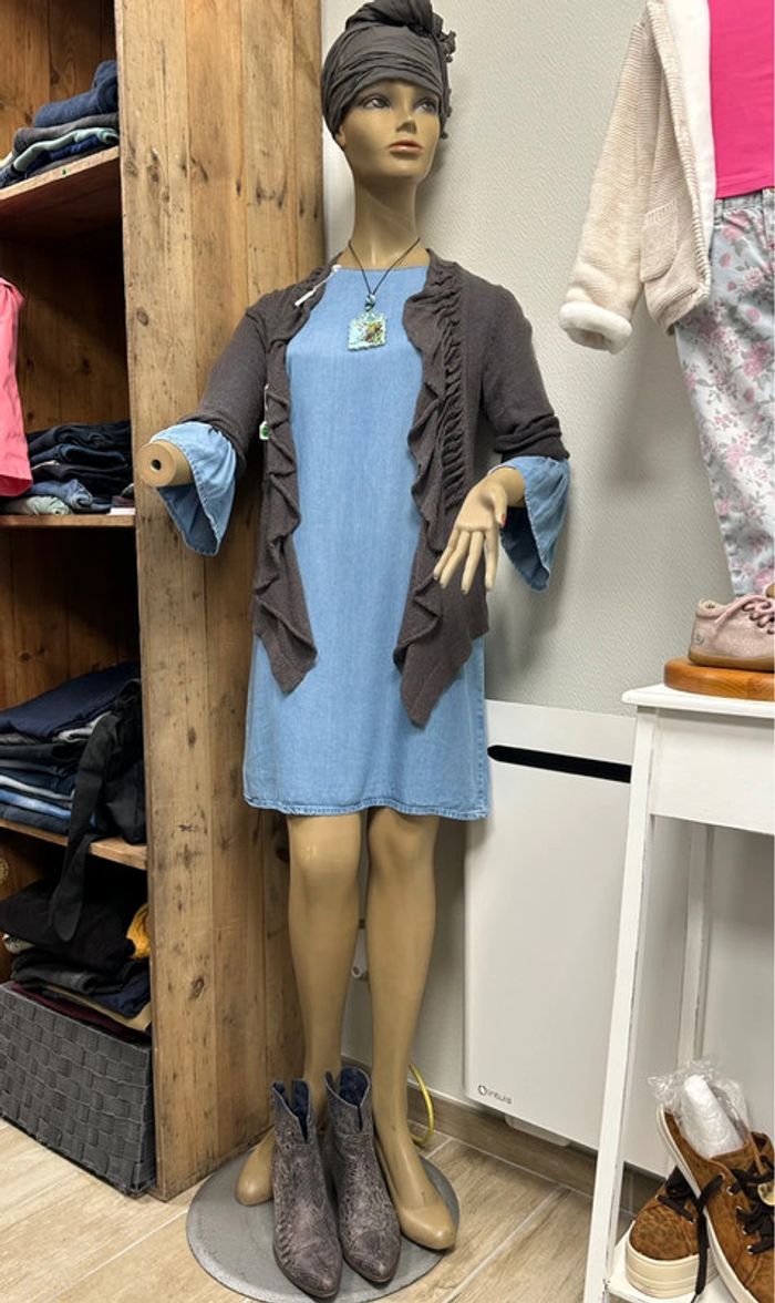 Robe effet jean Zara - photo numéro 3
