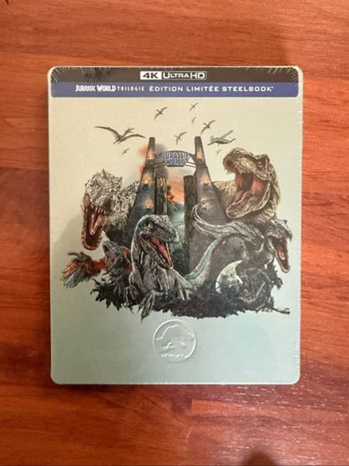Jurassic World Trilogie Édition Limitée Steelbook Blu-ray 4k NEUF sous blister