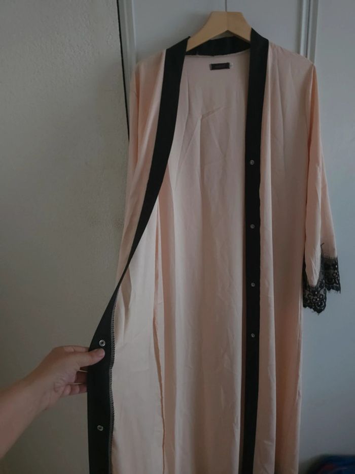 Kimono abaya avec dentelle taille L - photo numéro 2