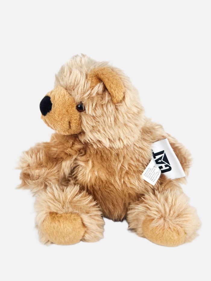 Peluche Ourson Mascotte Caterpillar - Ours de Chantier - 16 cm