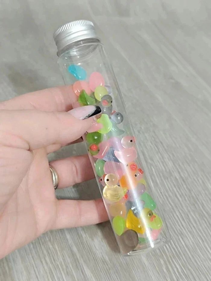 Tube sensoriel lumineux retour au calme galets et canards - photo numéro 7