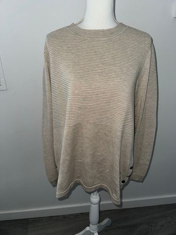 Pull oversize beige crème T42 XL