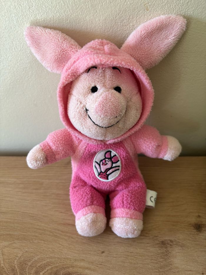 Doudou cochon rose porcinet pyjama capuche polaire Disney - photo numéro 2