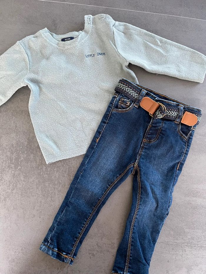 Ensemble pull + jean