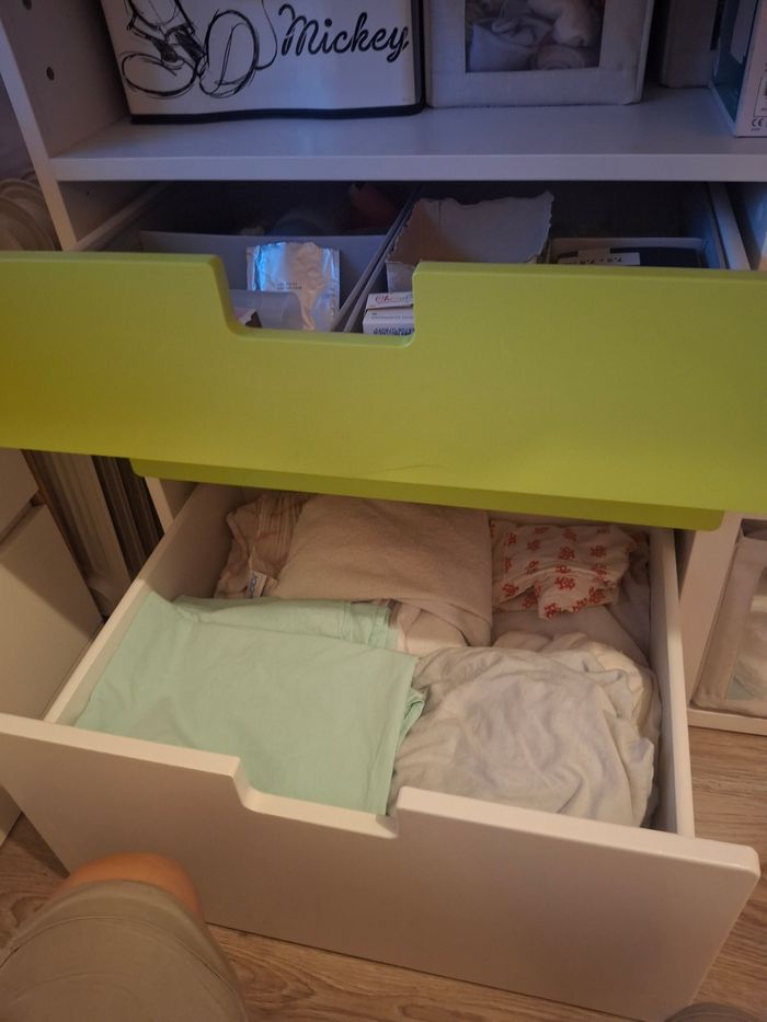 Table à langer avec rangements (commode) très bon état - photo numéro 6
