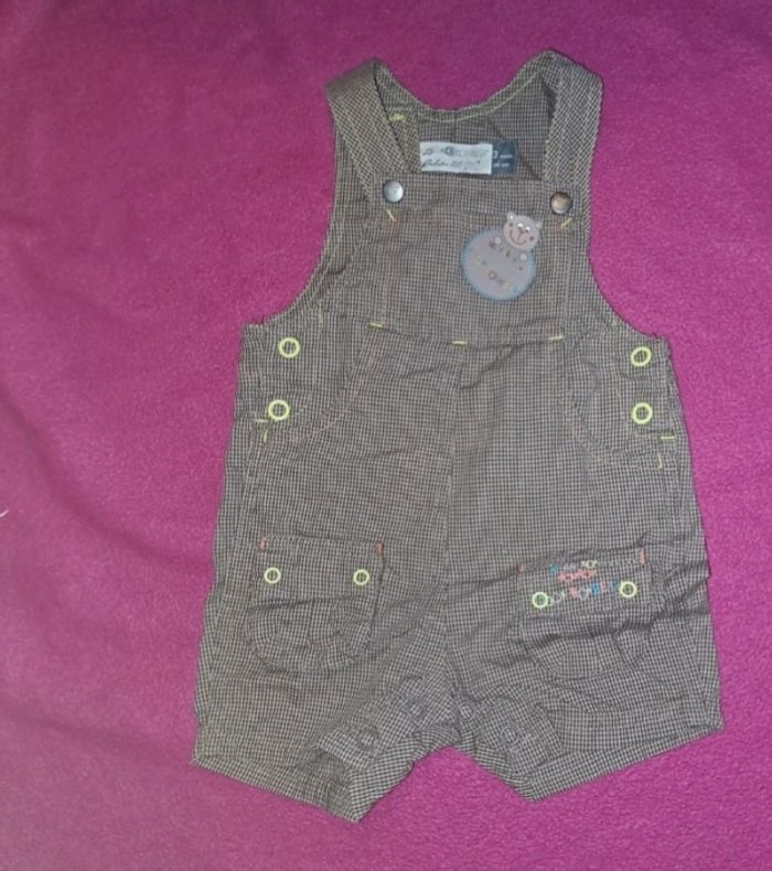 Lot de 2 salopettes taille 3 mois - photo numéro 2