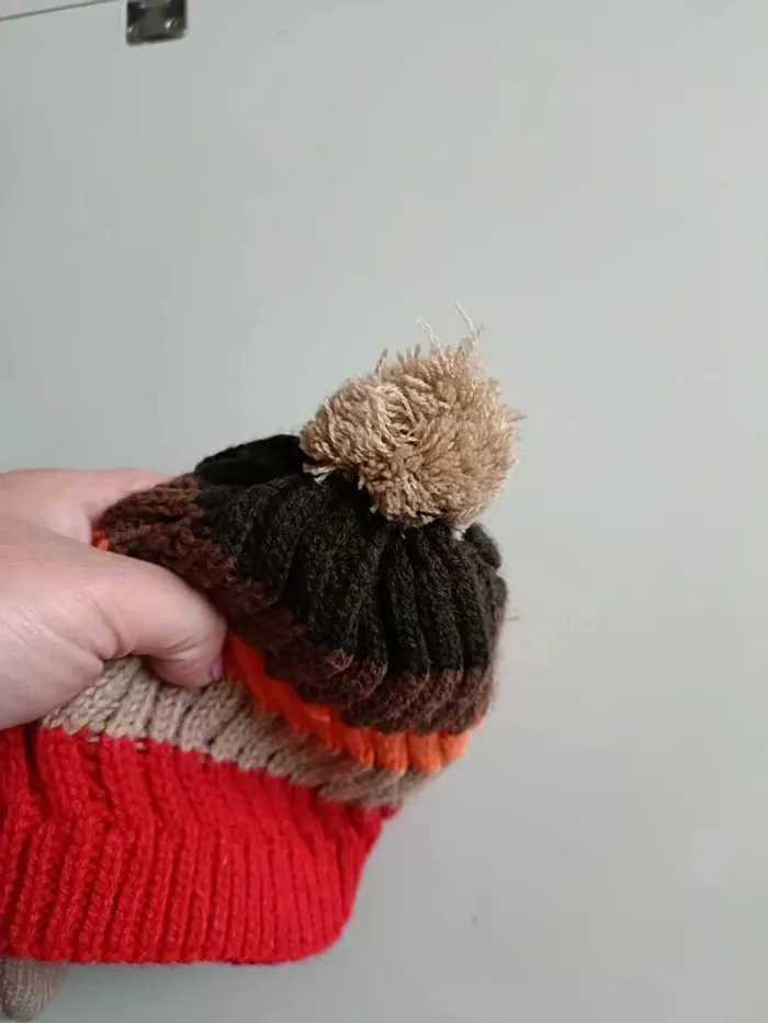 Bonnet péruvien chaud pompon garçon 12-24 mois orchestra - photo numéro 3