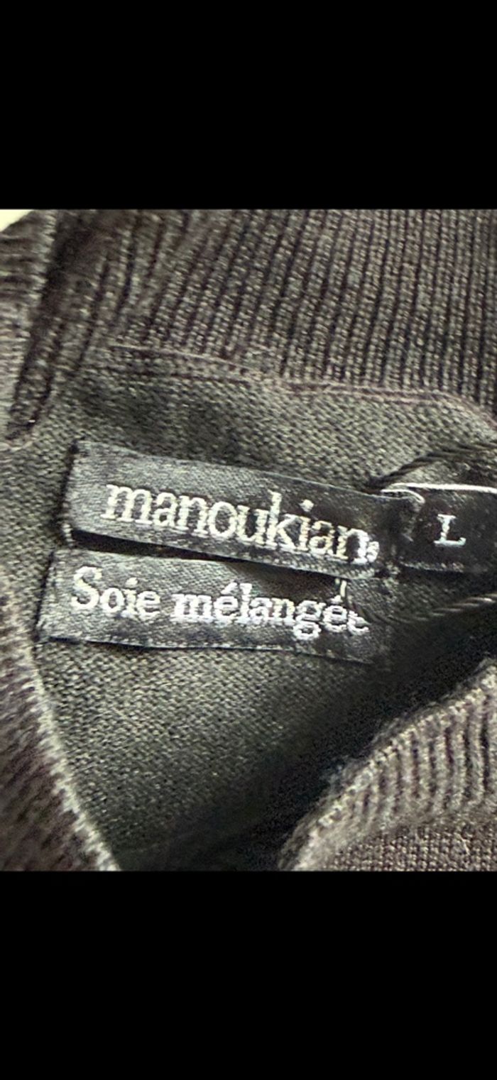 Pull noir Soie Manoukian Taille 40 - photo numéro 5