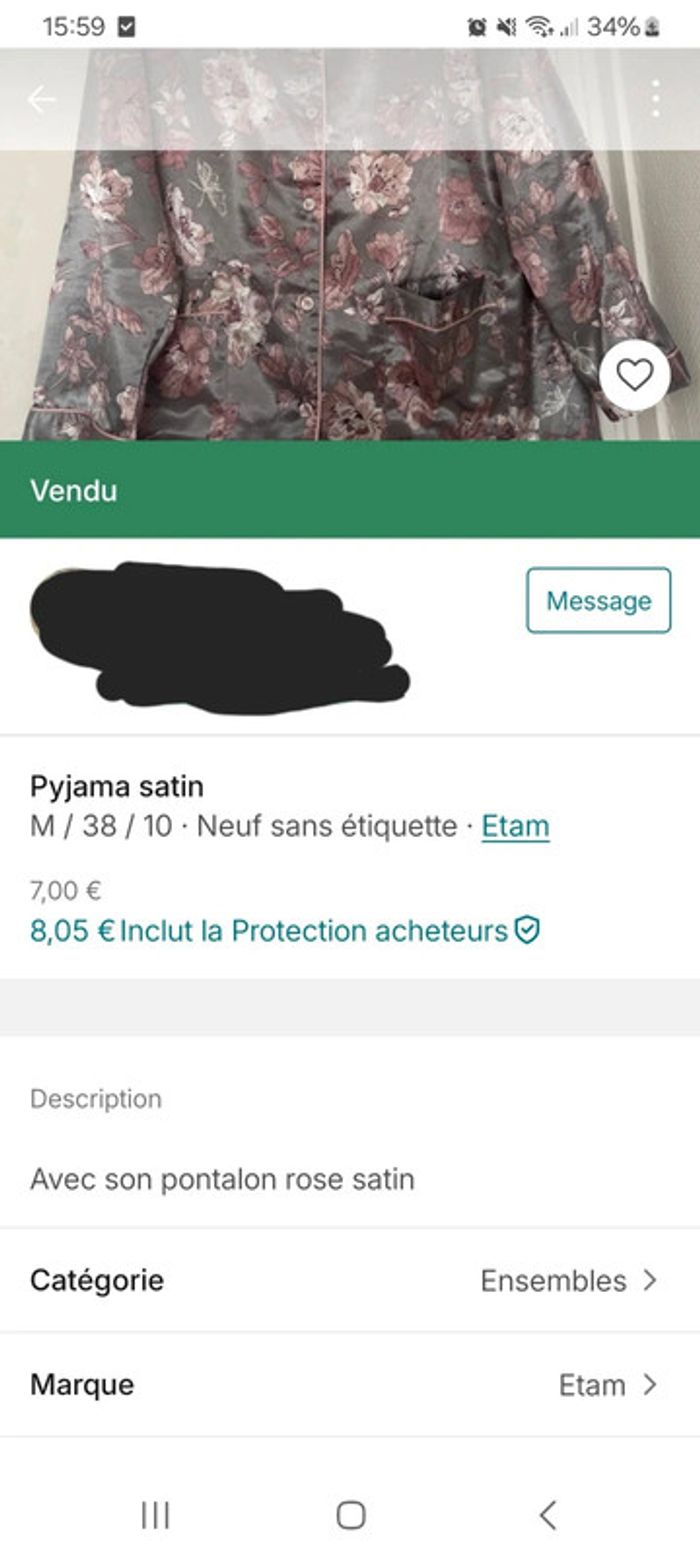 Chemise de pyjama - photo numéro 9