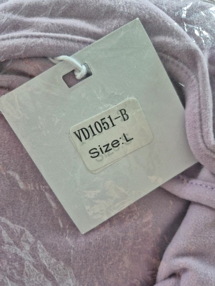 Robe Longue Col Roulé Lila Taille L/40 - photo numéro 3