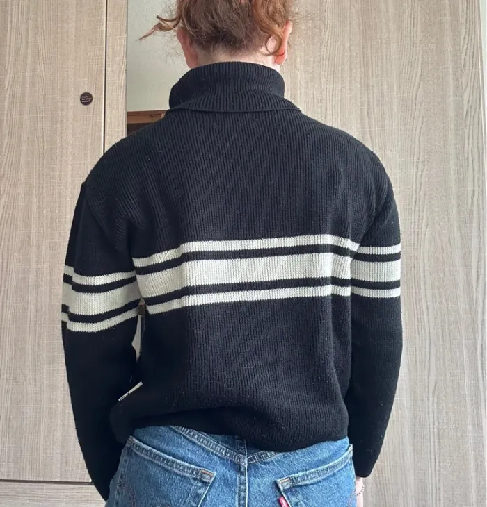 Pull col roulé court vintage - photo numéro 2