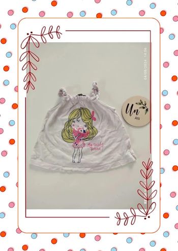 Débardeur blanc petite fille