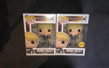 Lot 2 Figurines Funko Pop / Armin Arlelt 1447 / Attaque Des Titans (1 Chase + 1 Normal)
