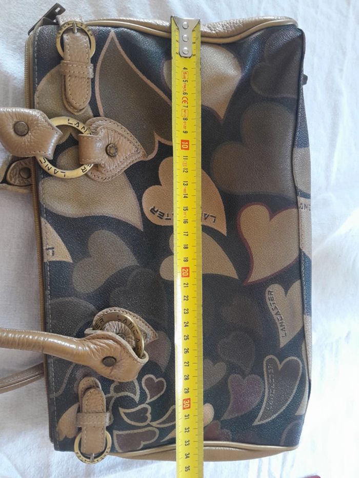 Très beau sac en cuir a motifs vintage Lancaster - photo numéro 16