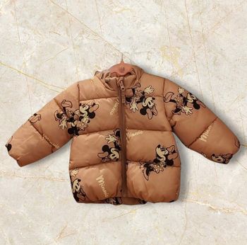 Manteau bébé fille Minnie Mouse rose poudré