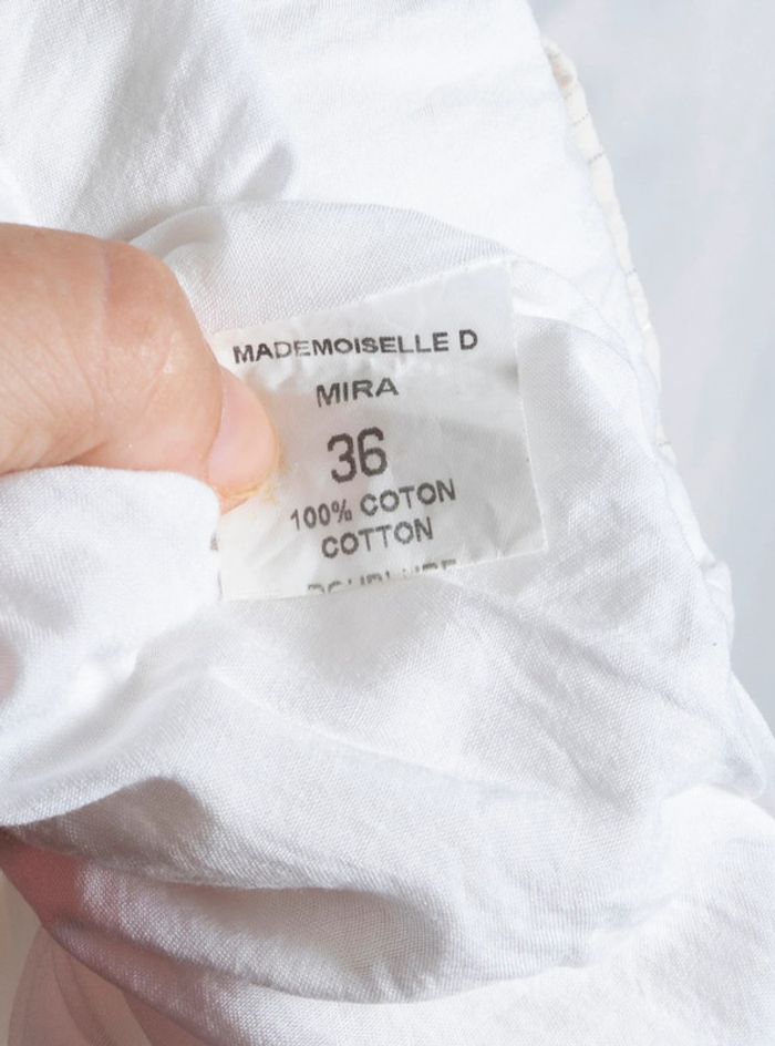 Robe blanche Mademoiselle D Paris – taille 36 - photo numéro 8