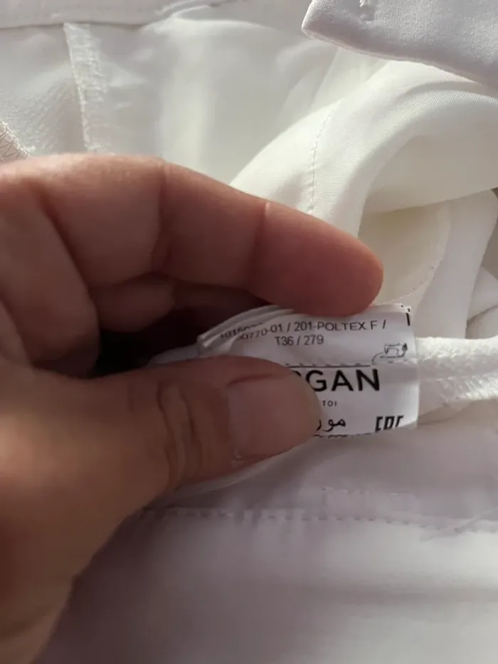 Ensemble blanc tailleur pantalon Morgan T36 - photo numéro 6