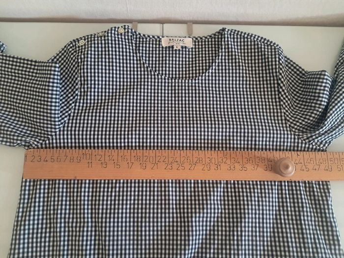 Balzac blouse vichy T.36/38 en tbe - photo numéro 12