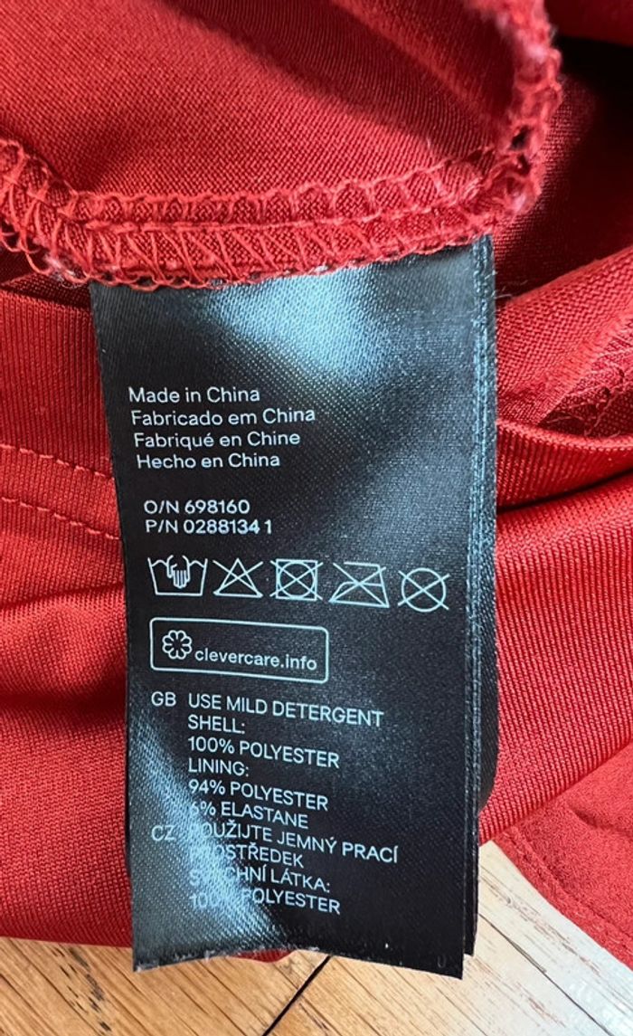 Robe élégante H&M – Terracotta/Rouille – Taille 36 - photo numéro 10